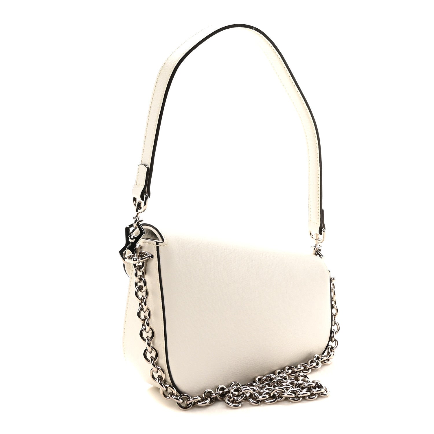 Calfskin Mini Horsebit 1955 Asymmetric Shoulder Bag Great White
