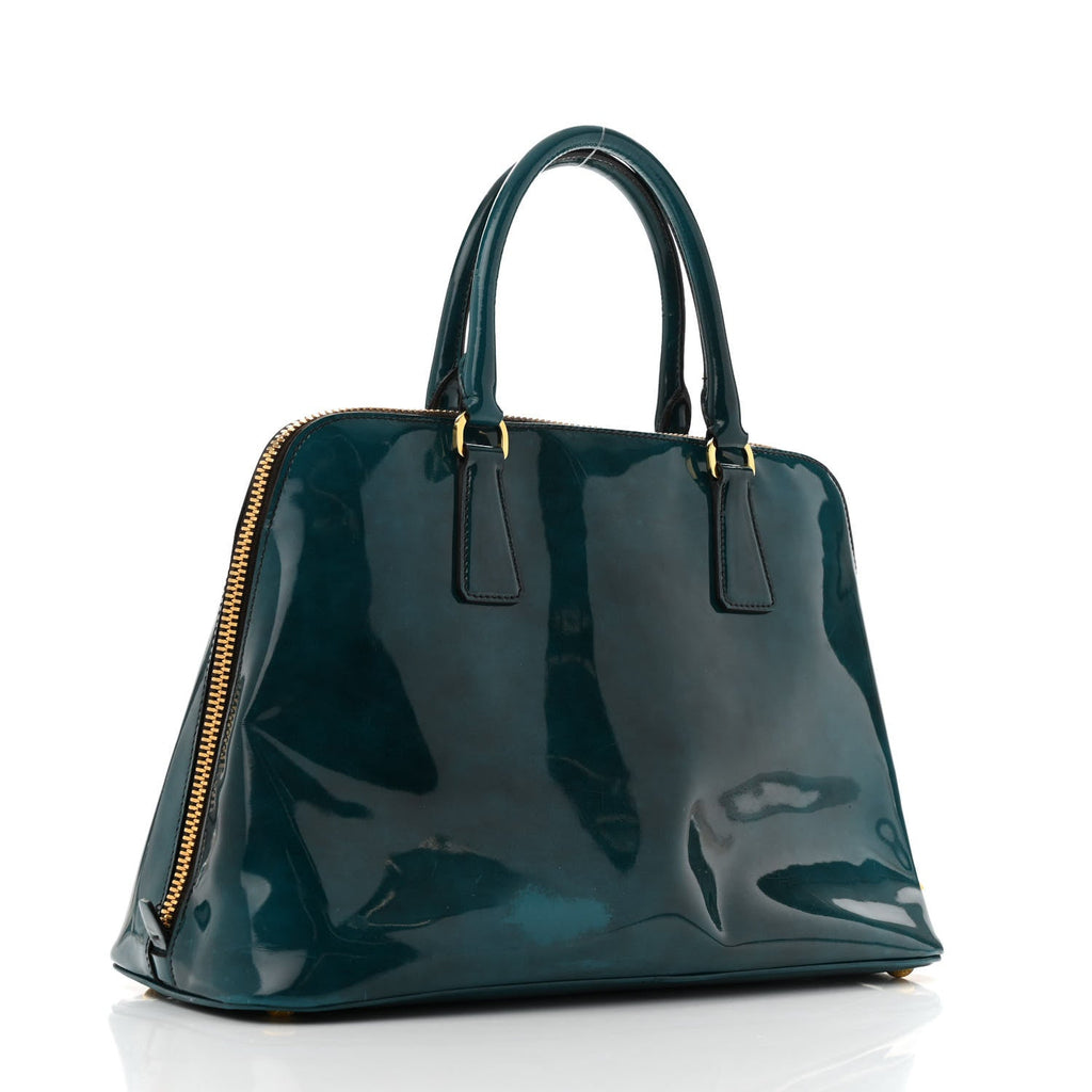 Spazzolato Medium Promenade Tote Pavone Fume
