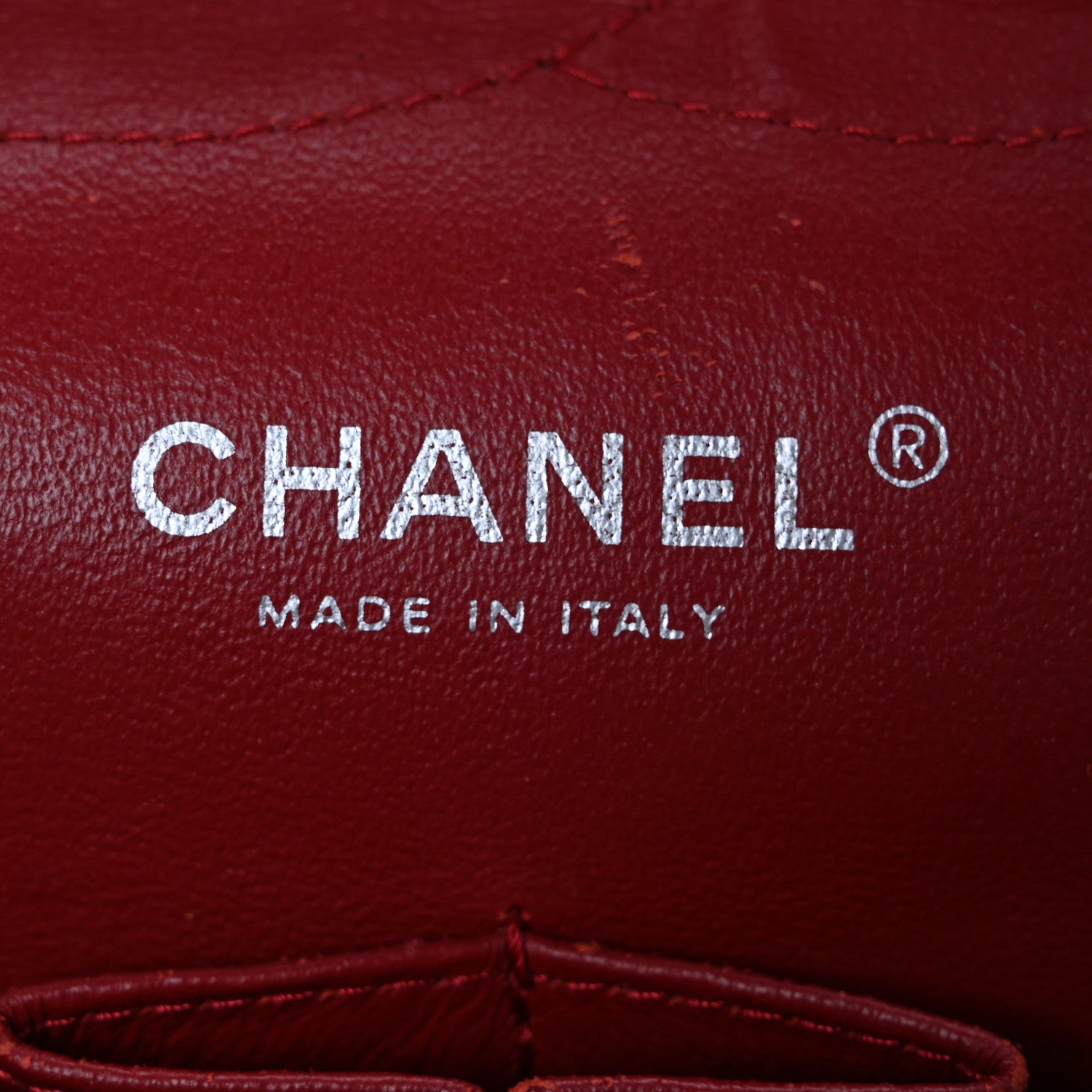 Patent Quilted Jumbo Double Flap Red