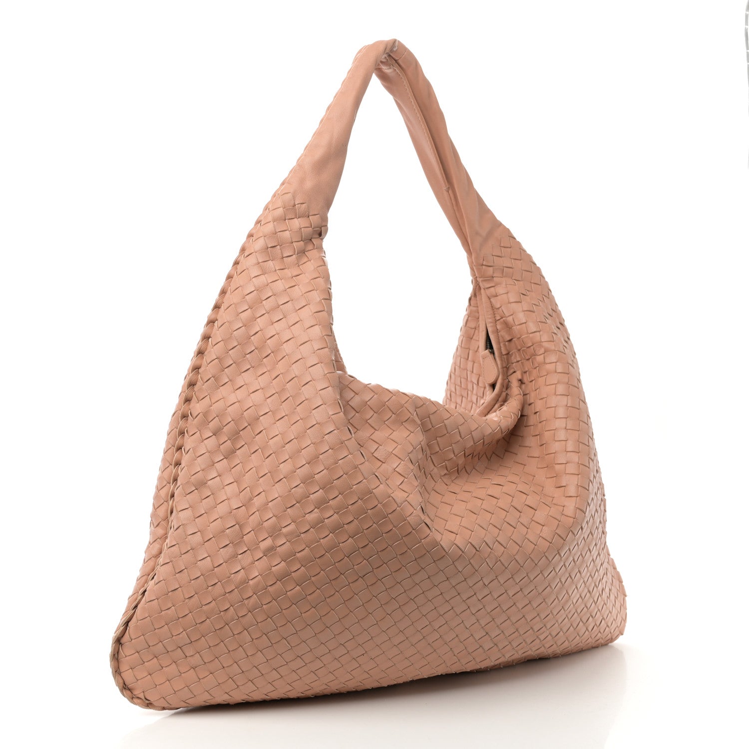 Nappa Intrecciato Maxi Veneta Hobo Dahlia