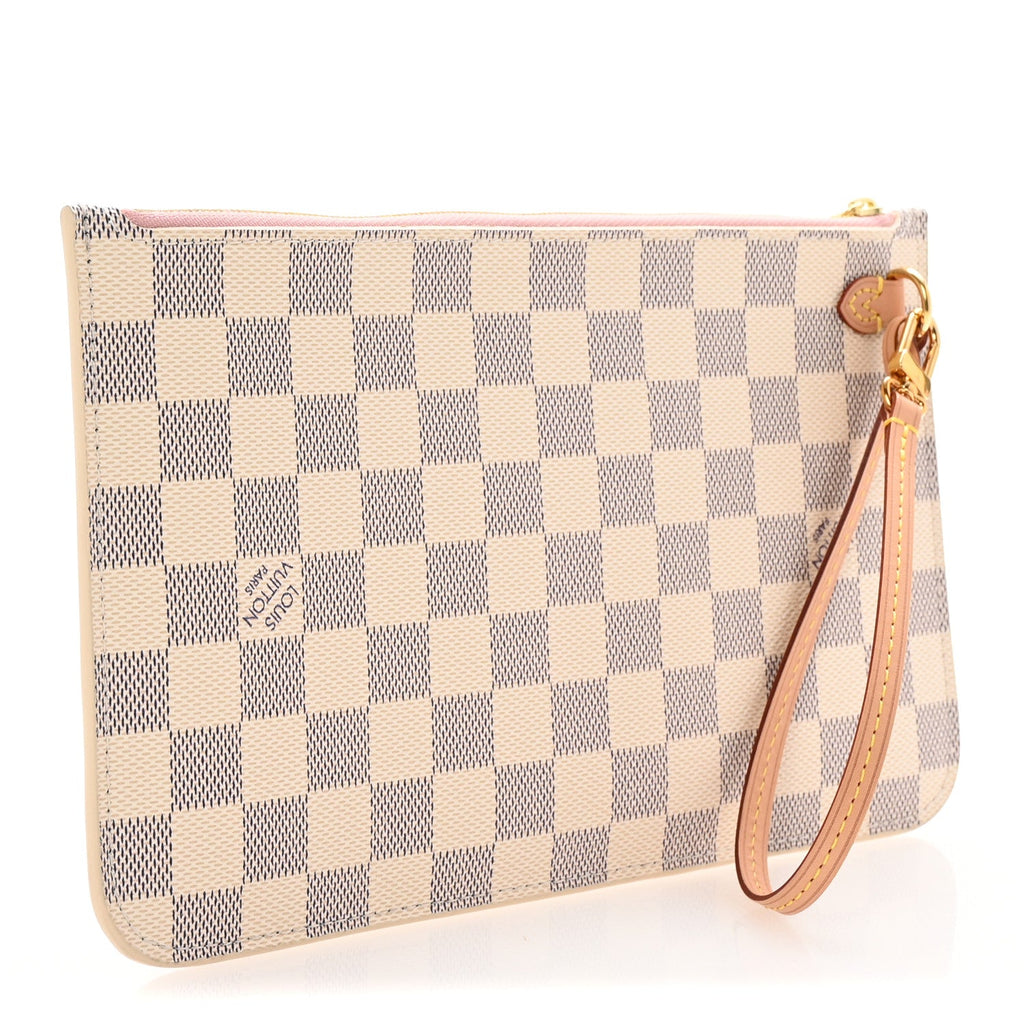 Damier Azur Neverfull MM GM Pochette Rose Ballerine