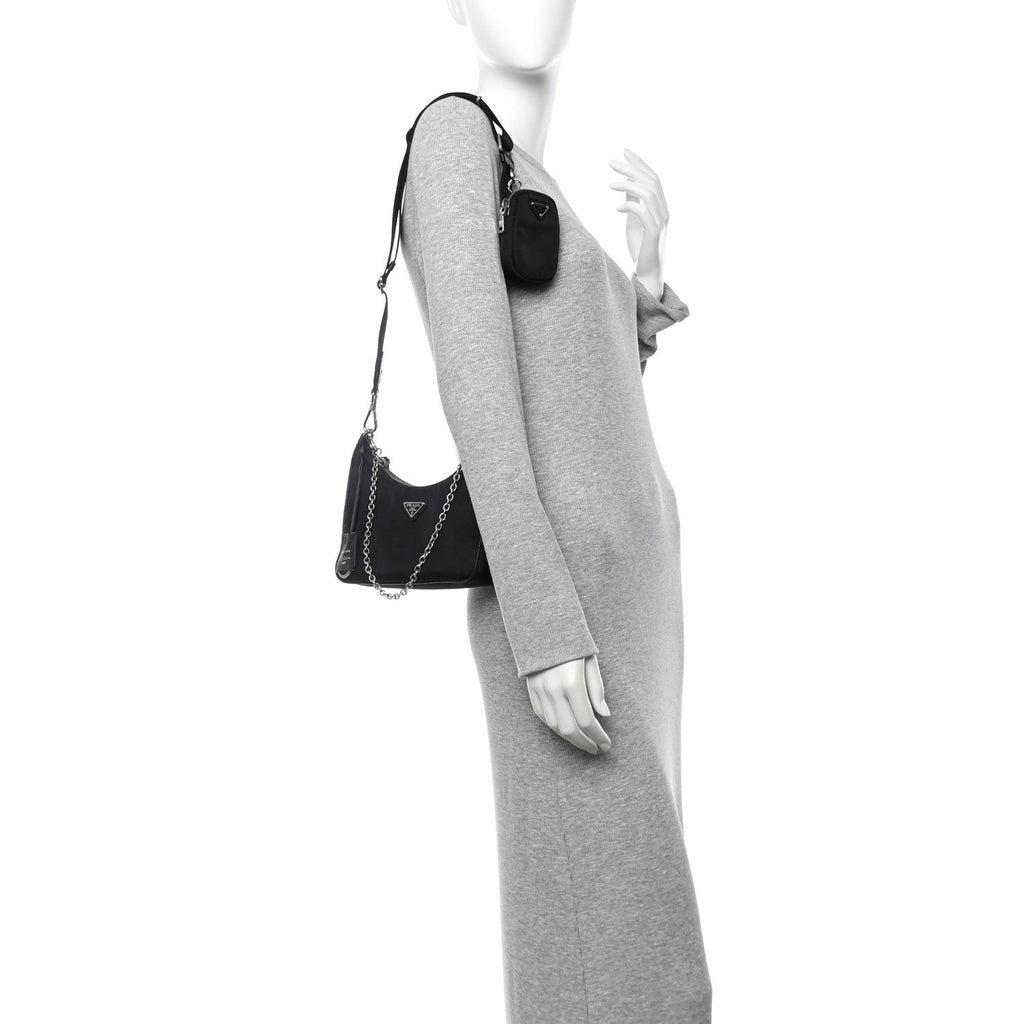 Nylon Re-Edition 2005 Shoulder Bag Black