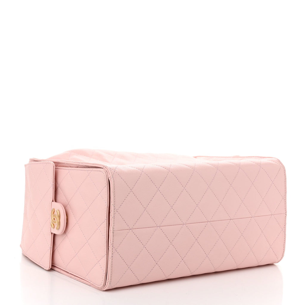 Caviar Quilted Medium Chanel 25 Handbag Pink