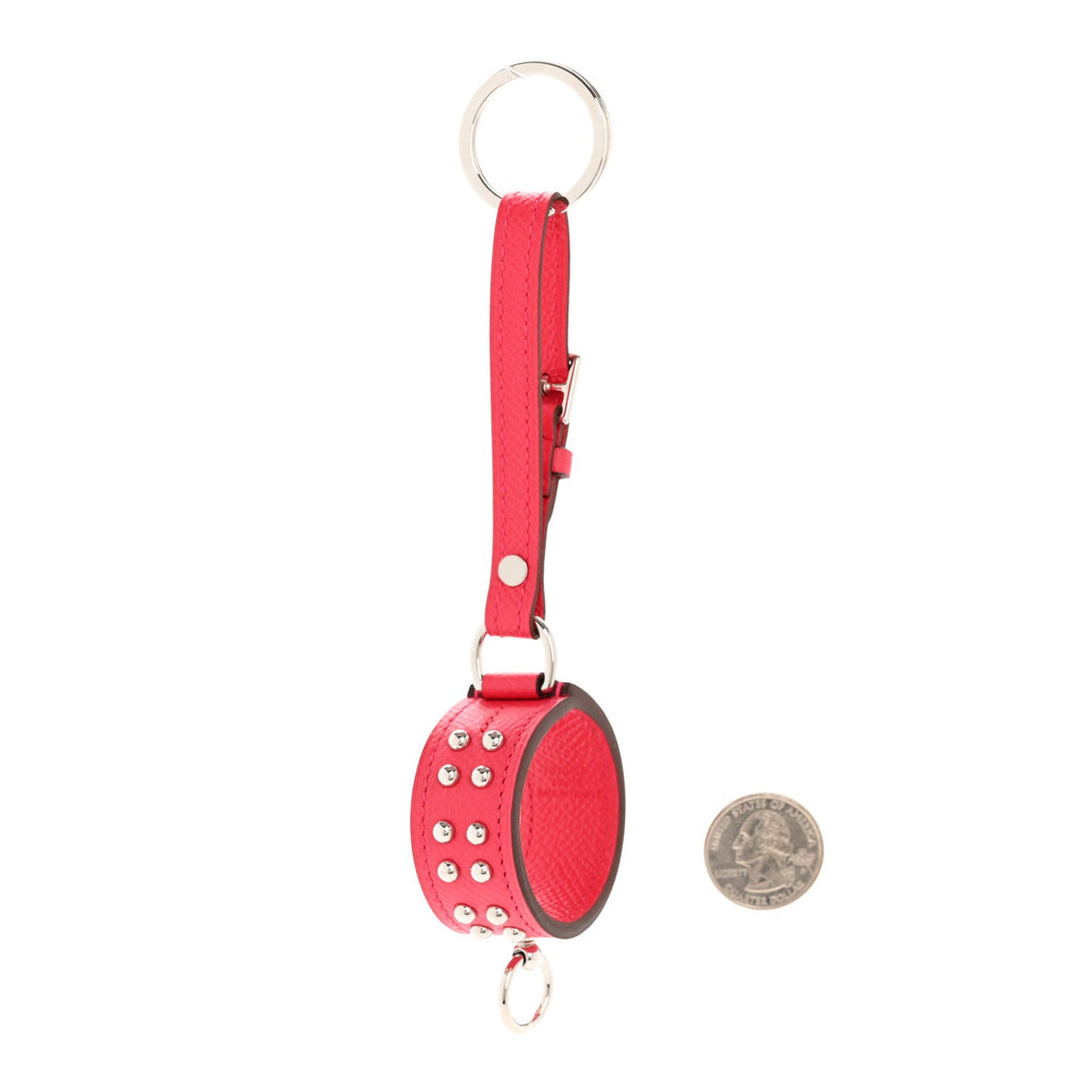 Epsom Collier de Chien Anneau Key Holder Rose Pourpre