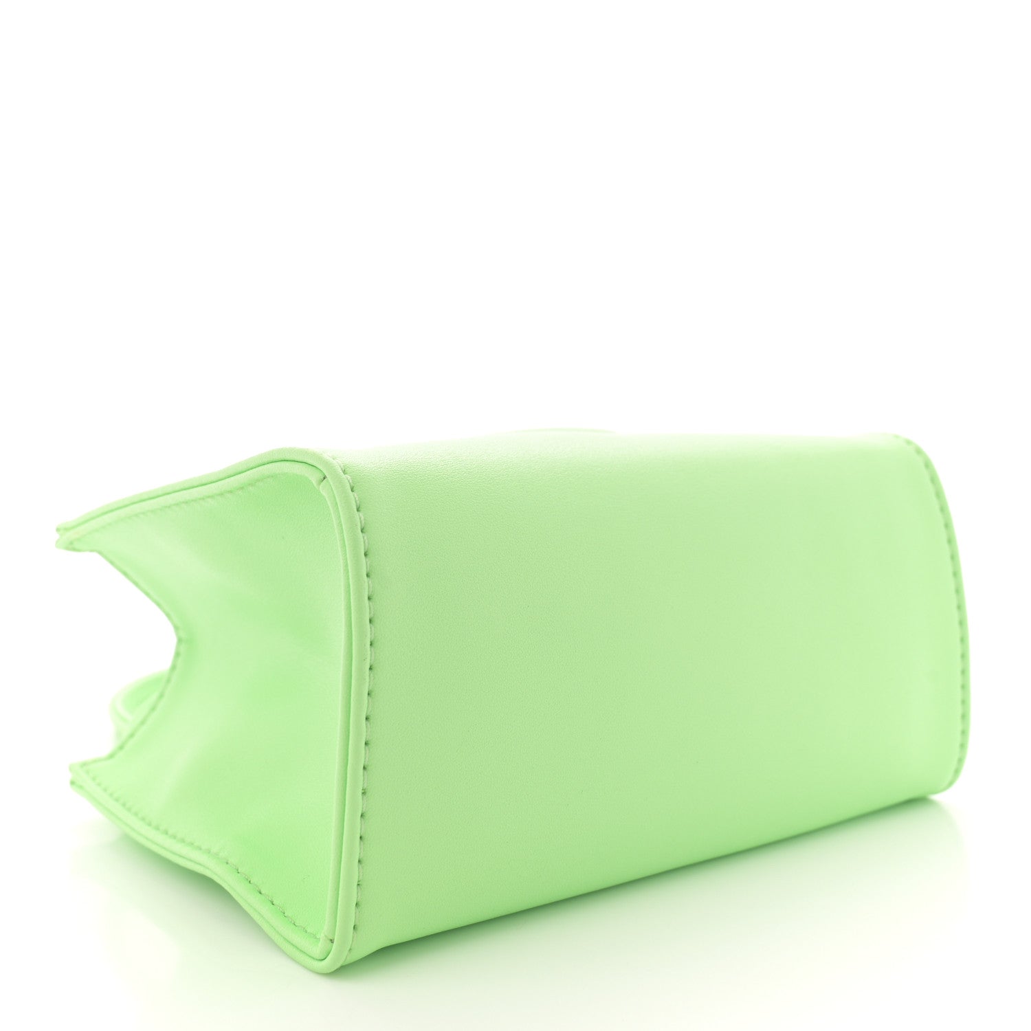 Vegan Leather Small Shopping Bag Double Mint