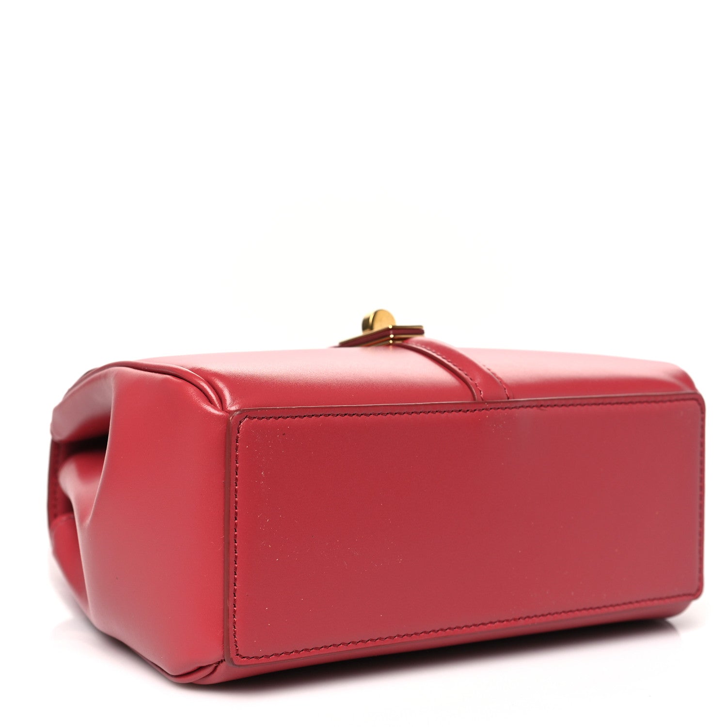 Satinated Calfskin Mini 16 Top Handle Bag Raspberry