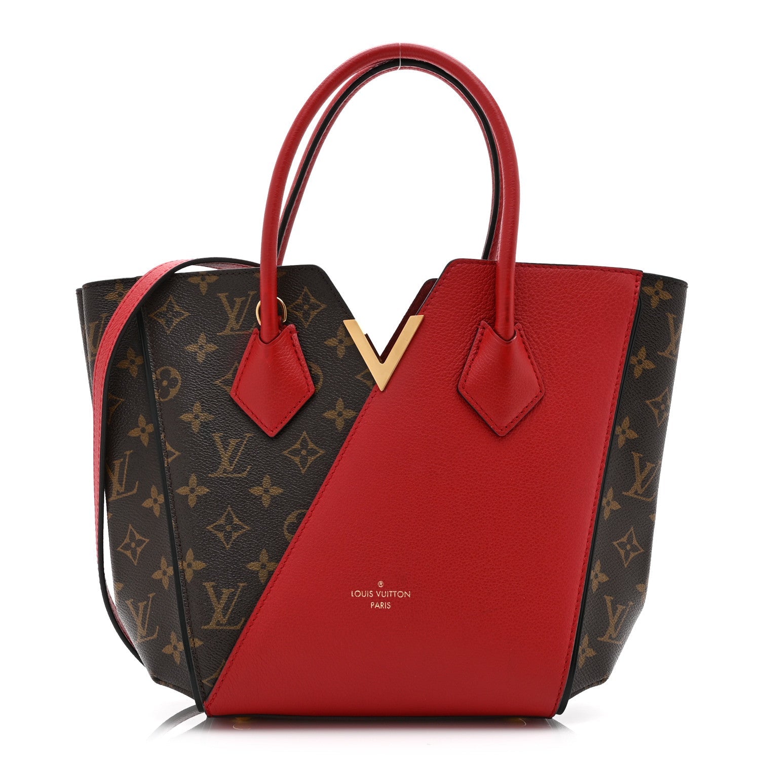 Calfskin Monogram Kimono Tote Cherry