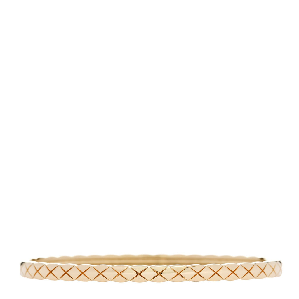 18K Yellow Gold Mini Coco Crush Bangle Bracelet S