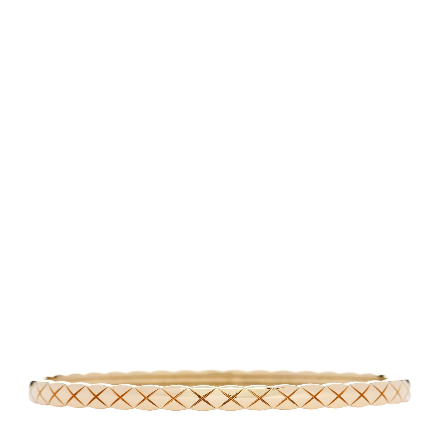 18K Yellow Gold Mini Coco Crush Bangle Bracelet S