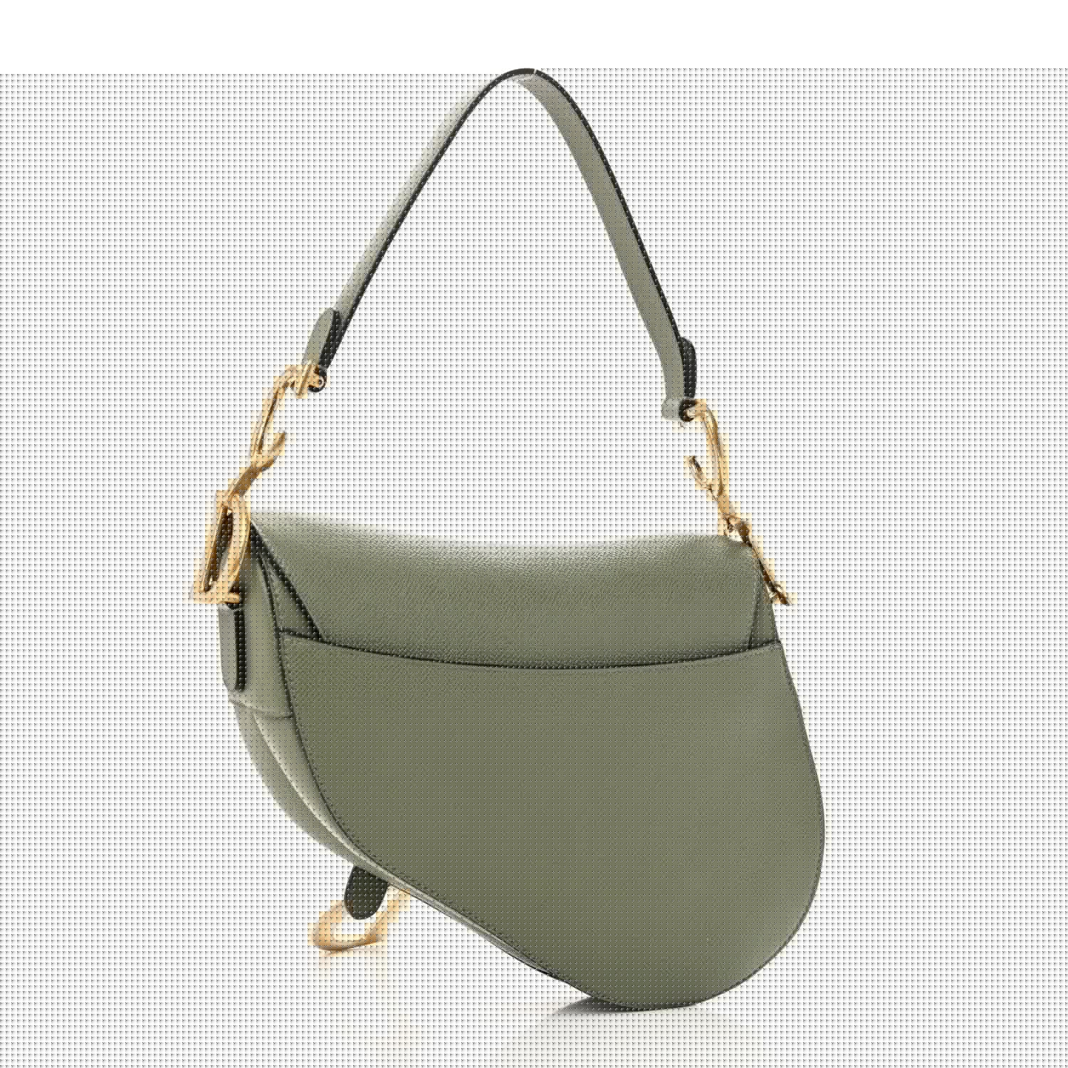 Grained Calfskin Saddle Bag Sage