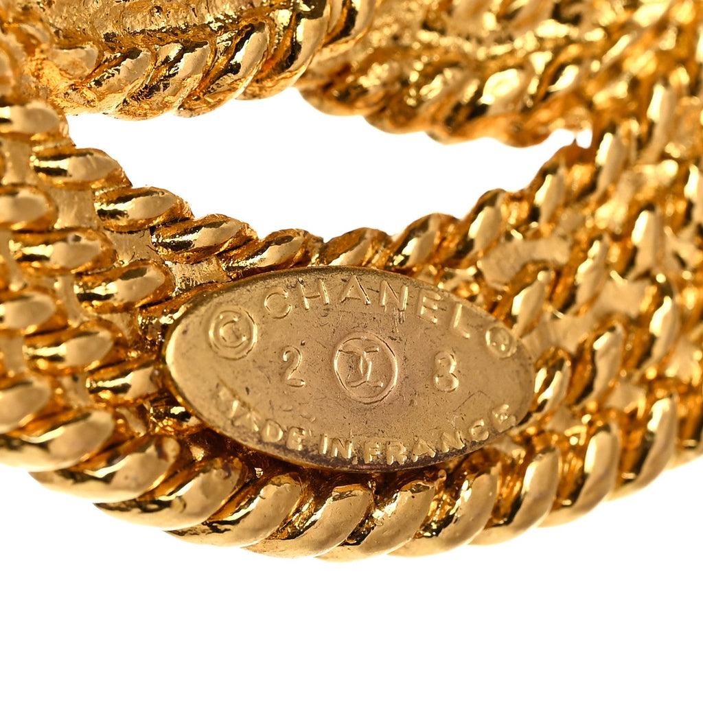 Rope CC Brooch Gold