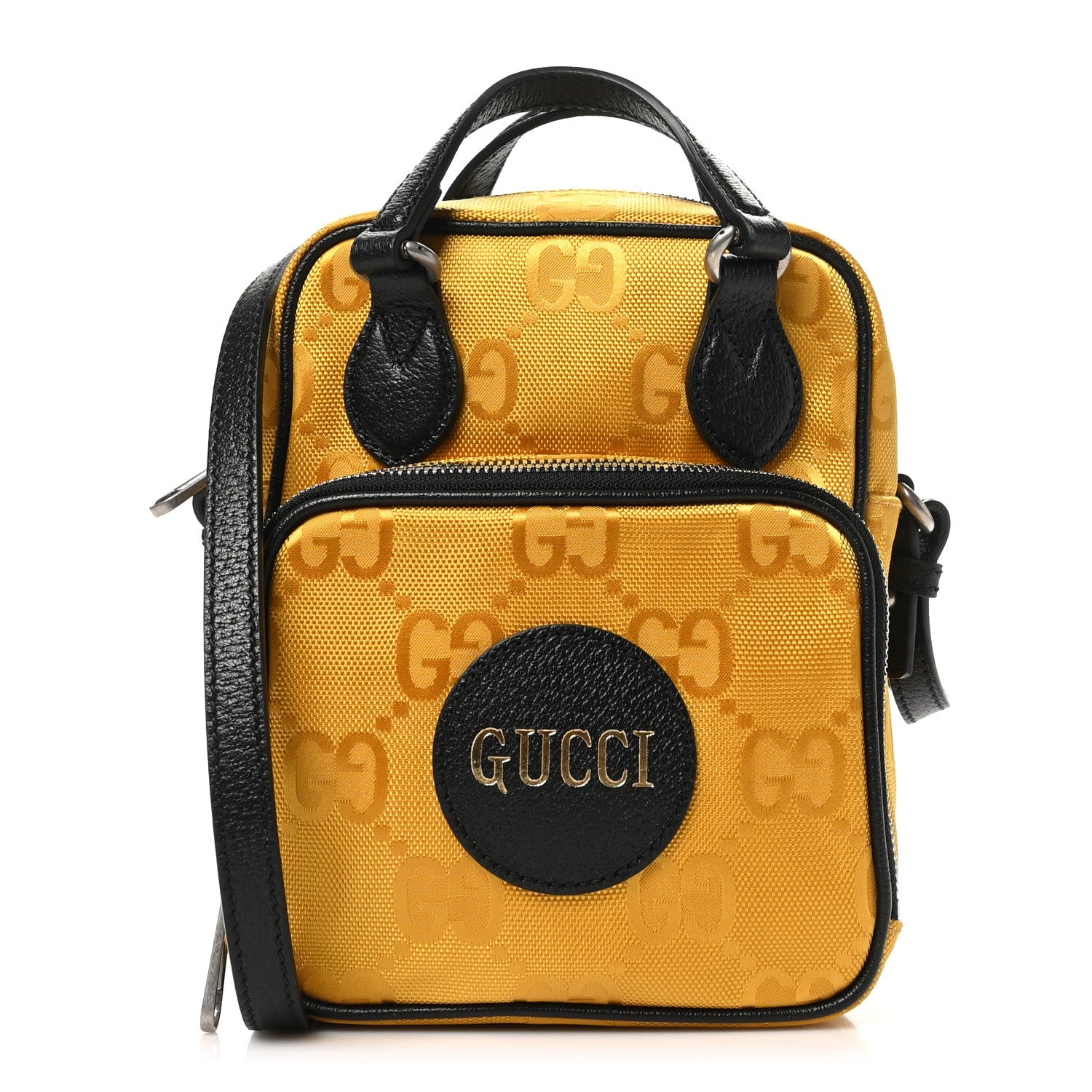 Econyl Nylon Monogram Off The Grid Shoulder Bag Crop Black
