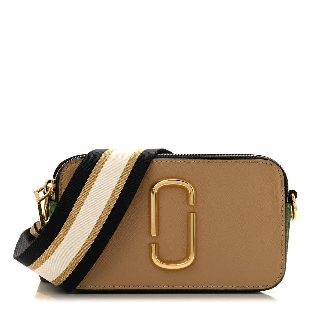 Saffiano Small Snapshot Camera Bag Sand Castle Multicolor