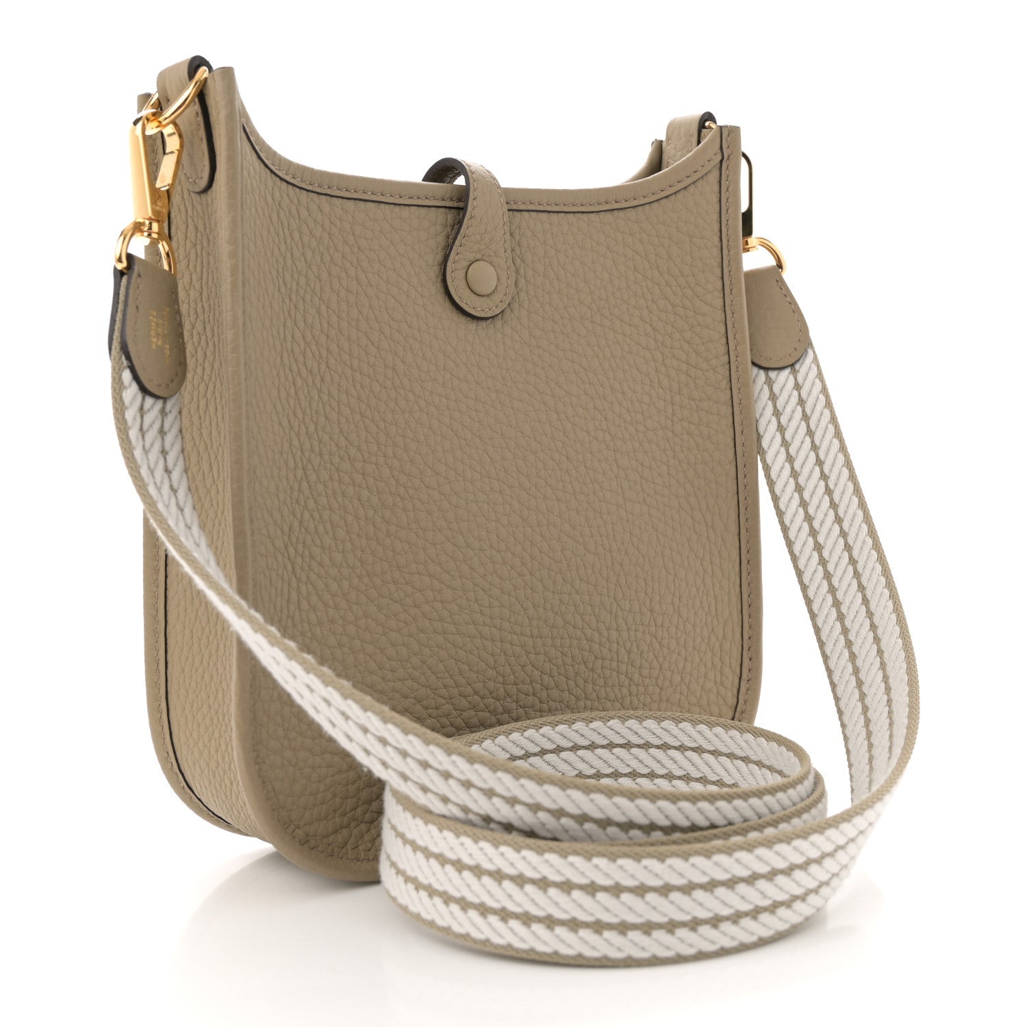 Taurillon Clemence Evelyne Sangle Cordage TPM Beige Marfa