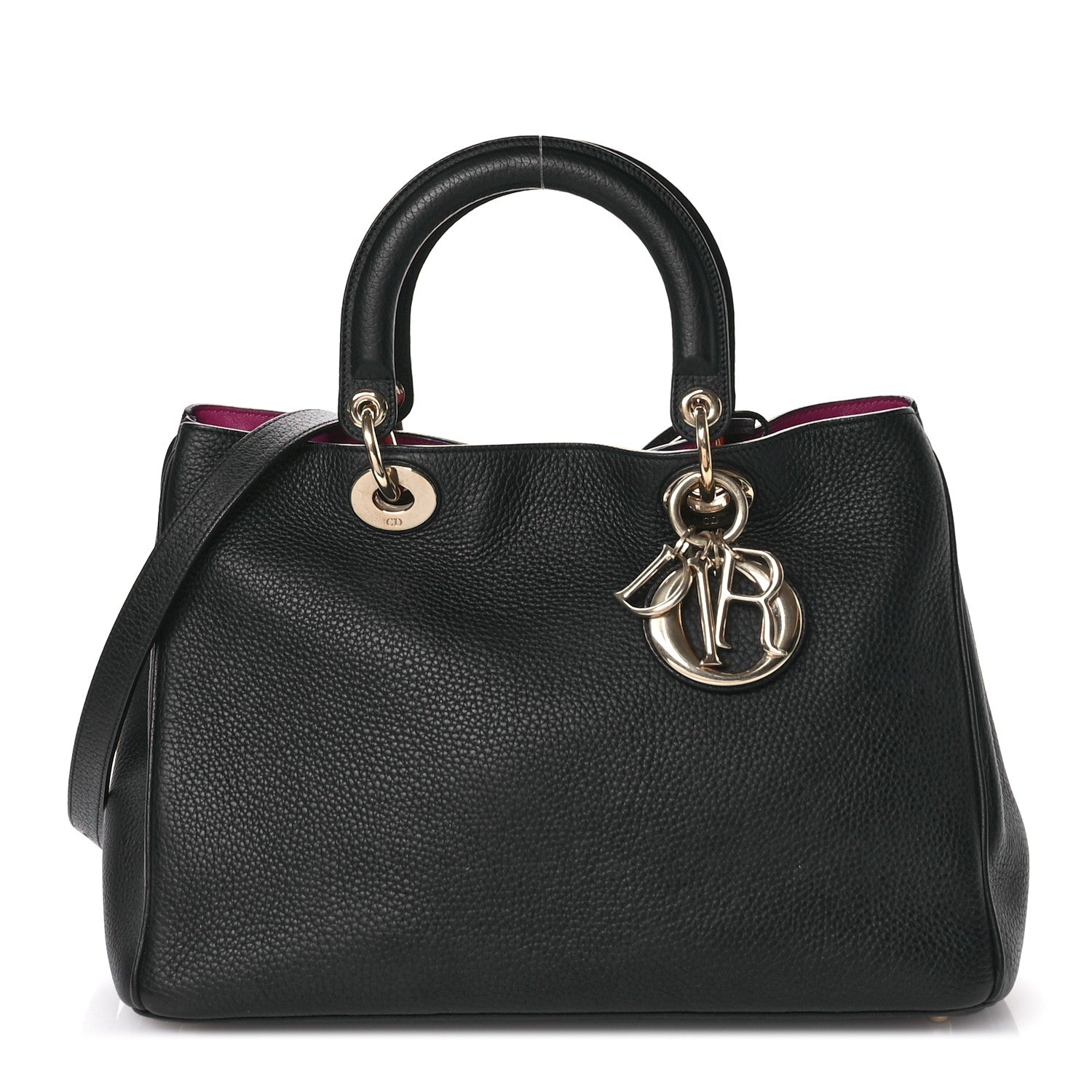 Bullcalf Medium Diorissimo Tote Black Rose Indien
