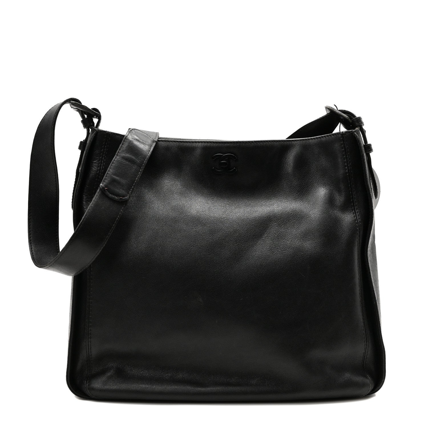Lambskin Messenger Black