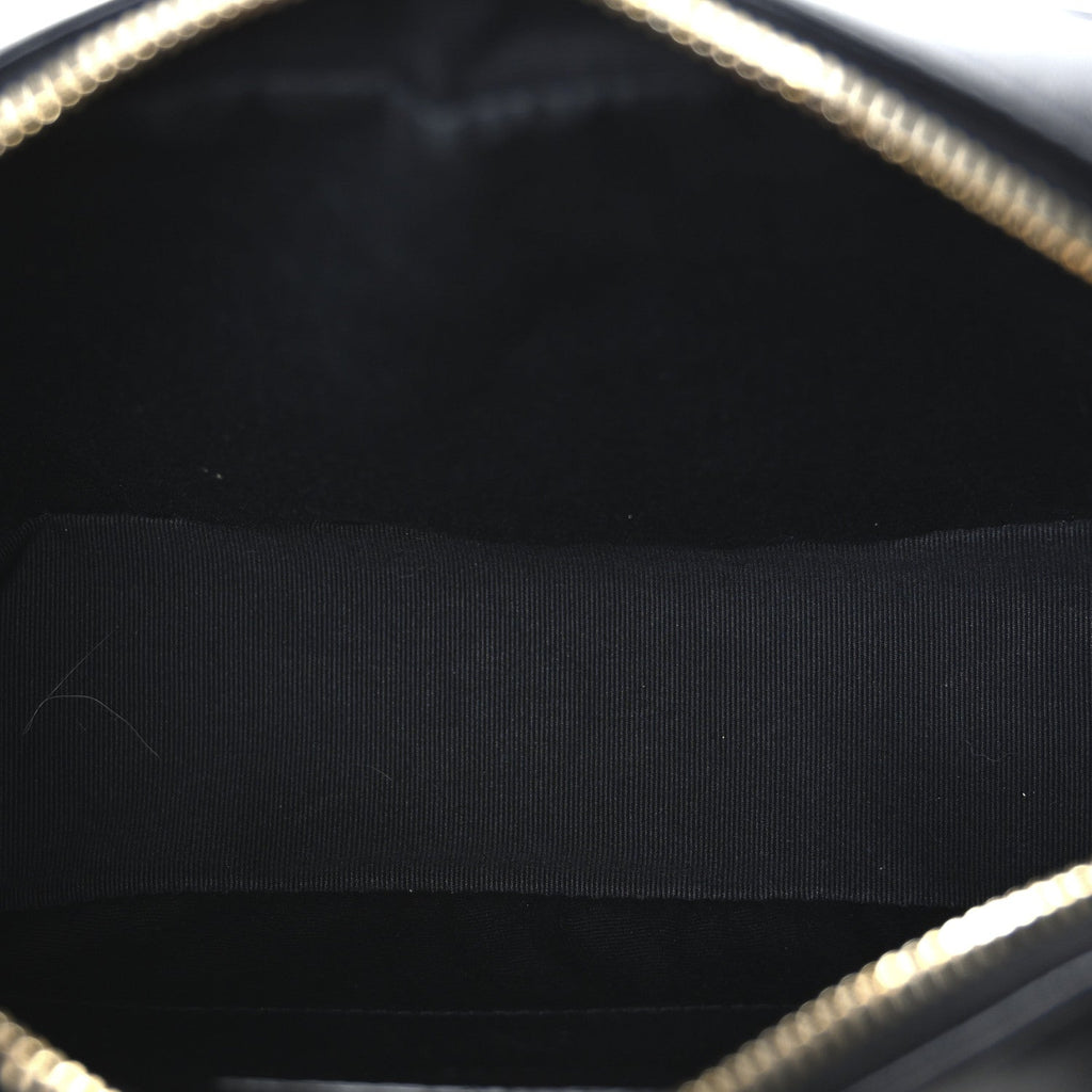 Calfskin Matelasse Monogram Lou Camera Bag Black