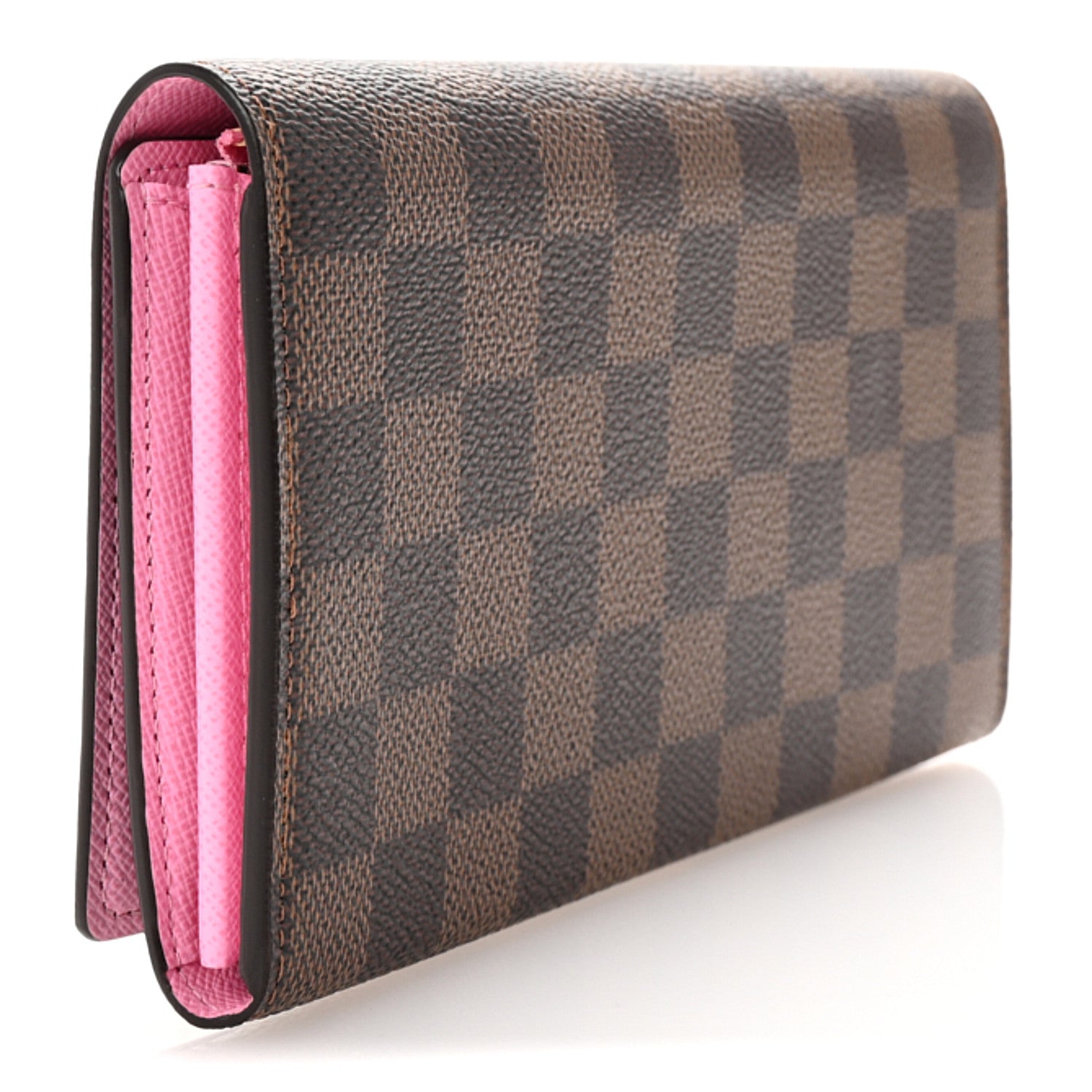 Damier Ebene 2023 Christmas Animation Ice Skating Sarah Wallet Pink