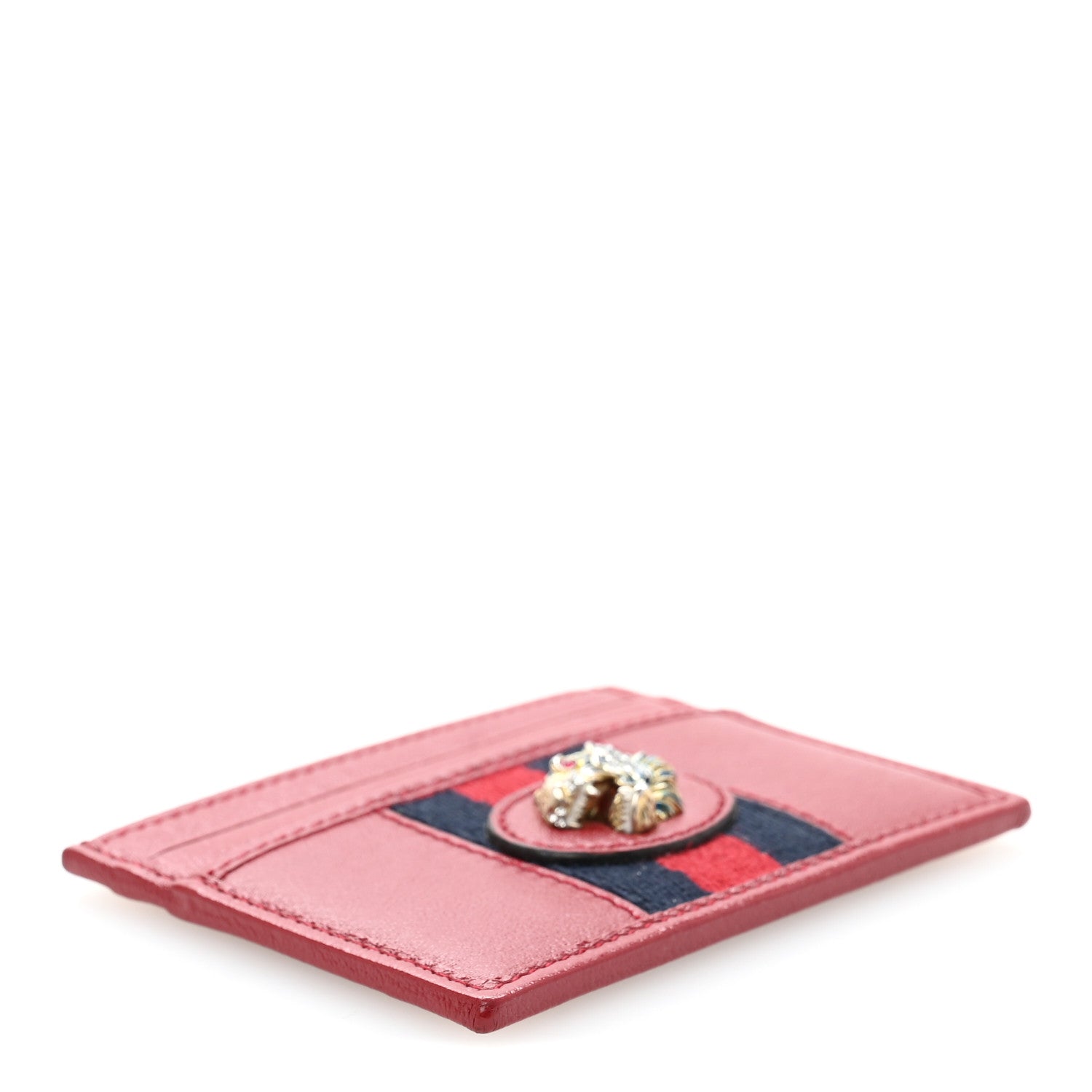 Calfskin Web Rajah  Holder Red
