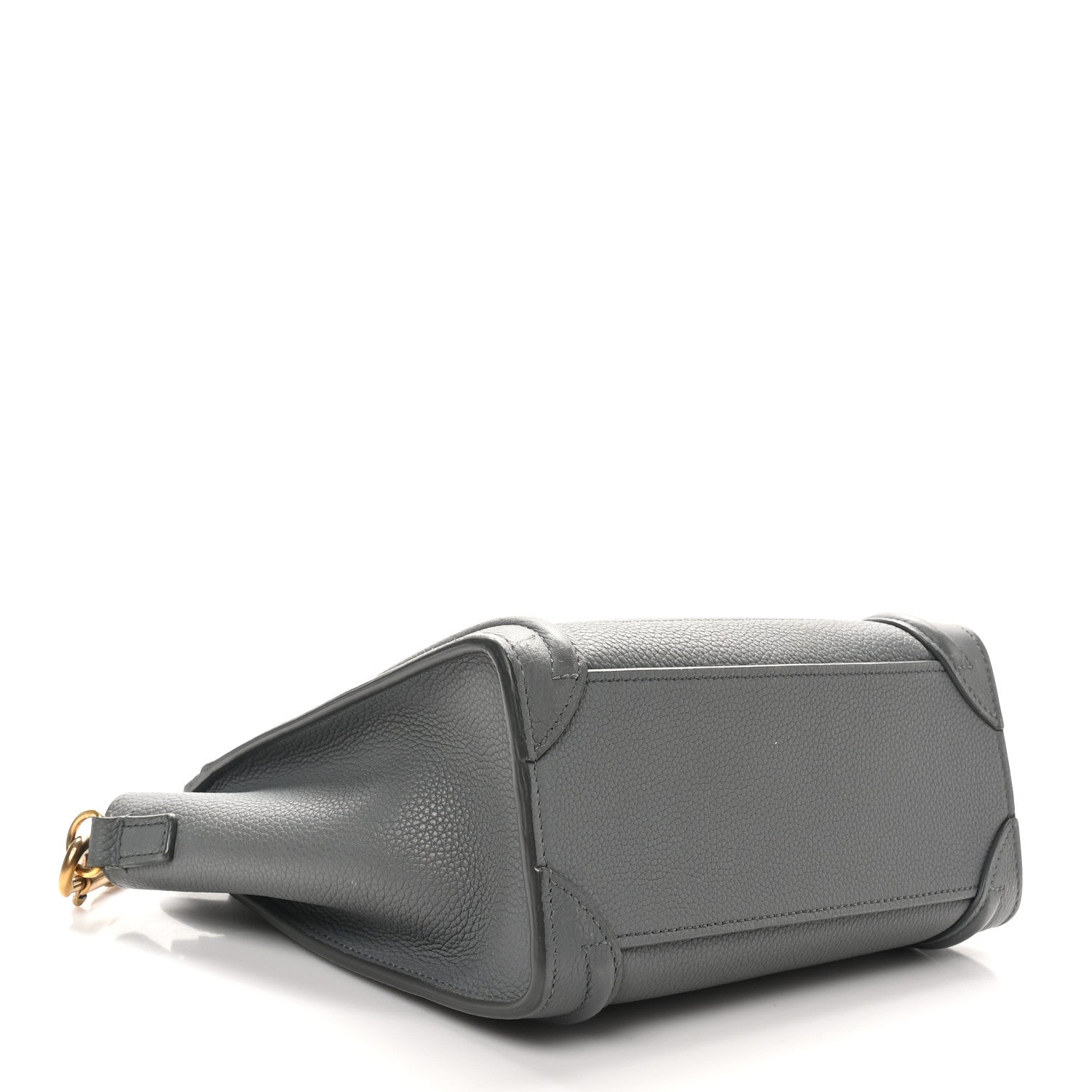 Baby Drummed Calfskin Nano Luggage Kohl