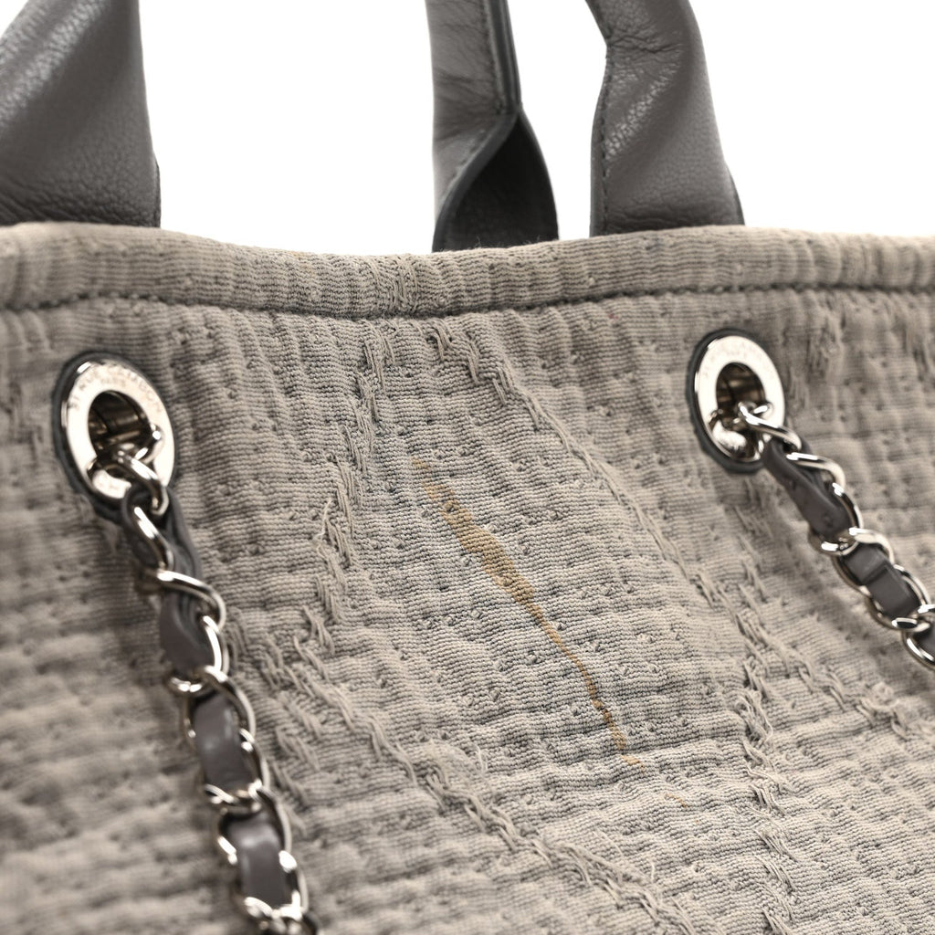 Canvas Large Double Face Shopping Tote Grey