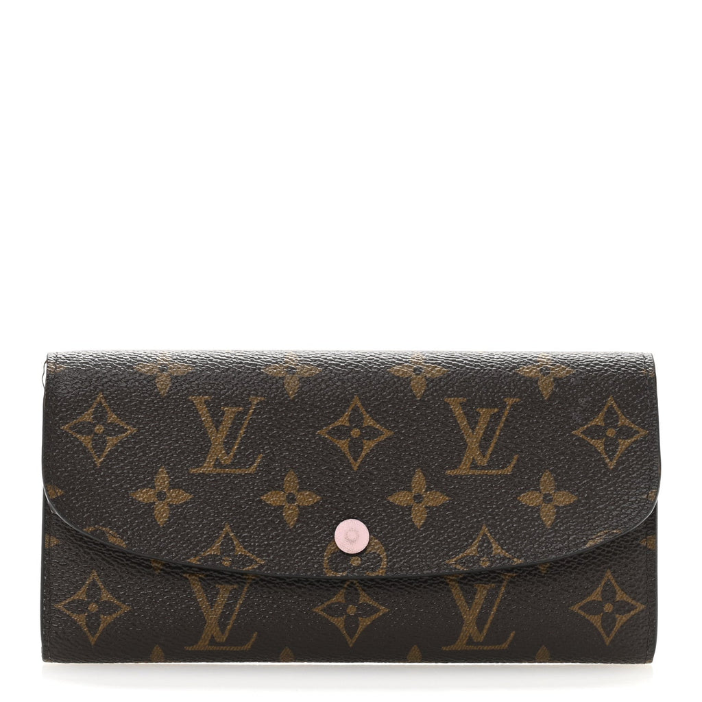 Monogram Emilie Wallet Rose Ballerine
