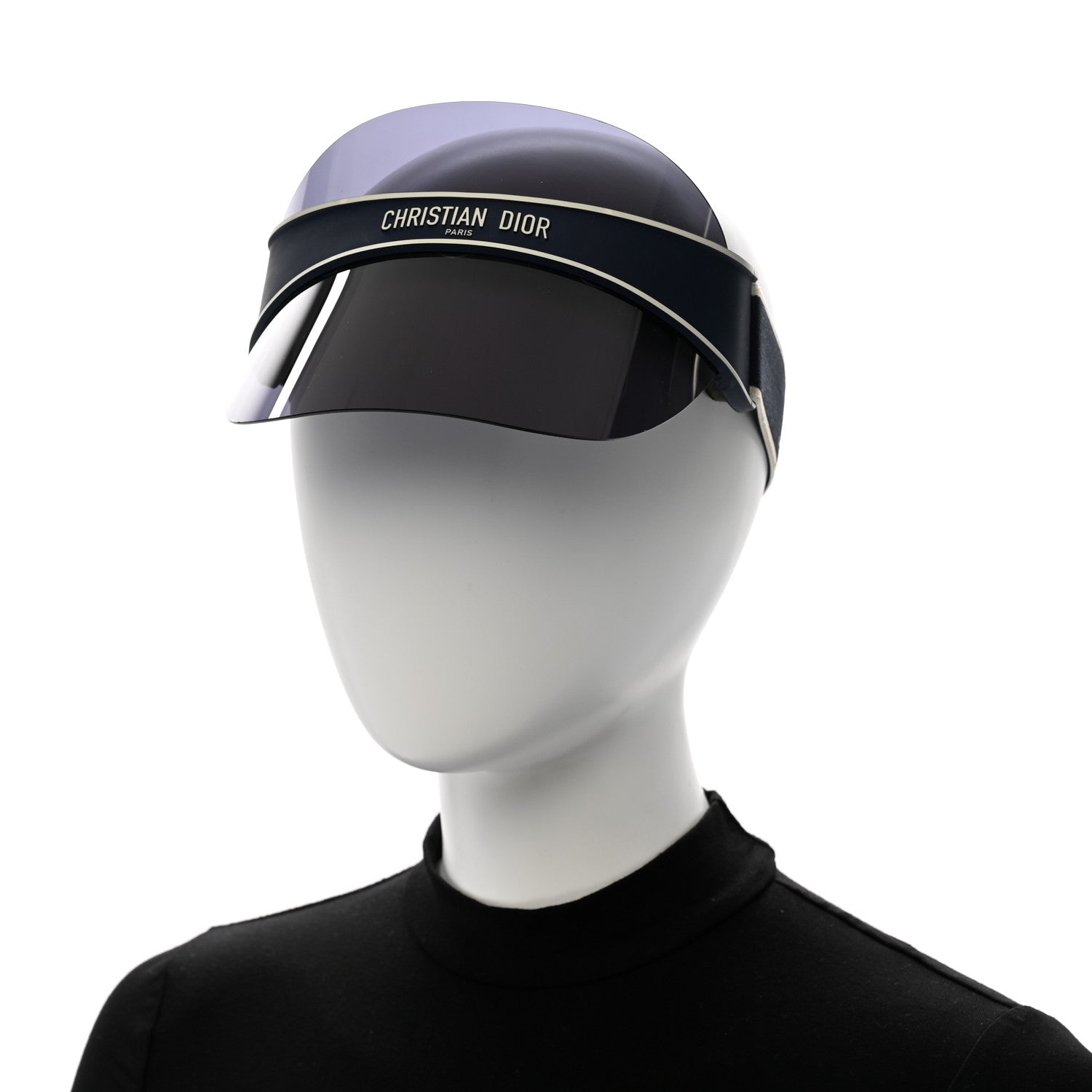 Mirrored DiorClub V1U Sun Visor Blue