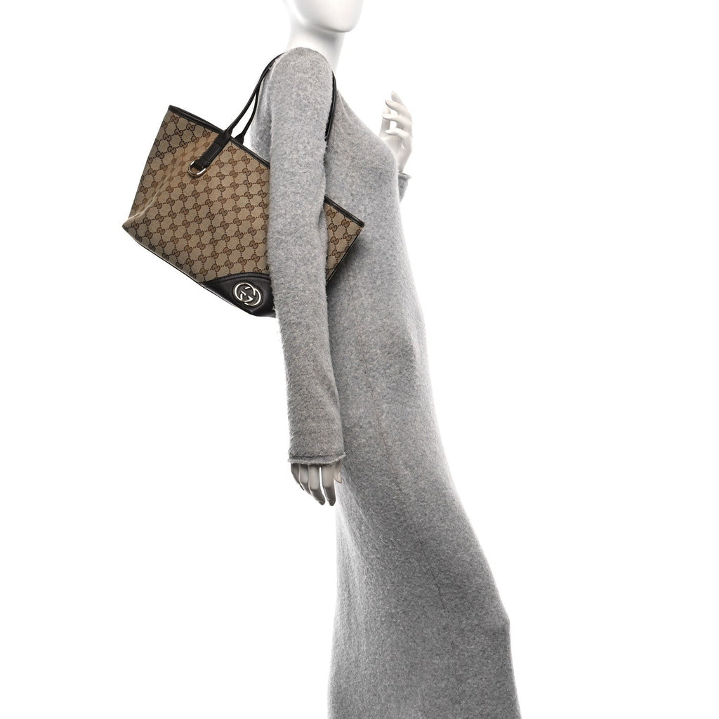 Monogram Medium New Britt Tote Brown