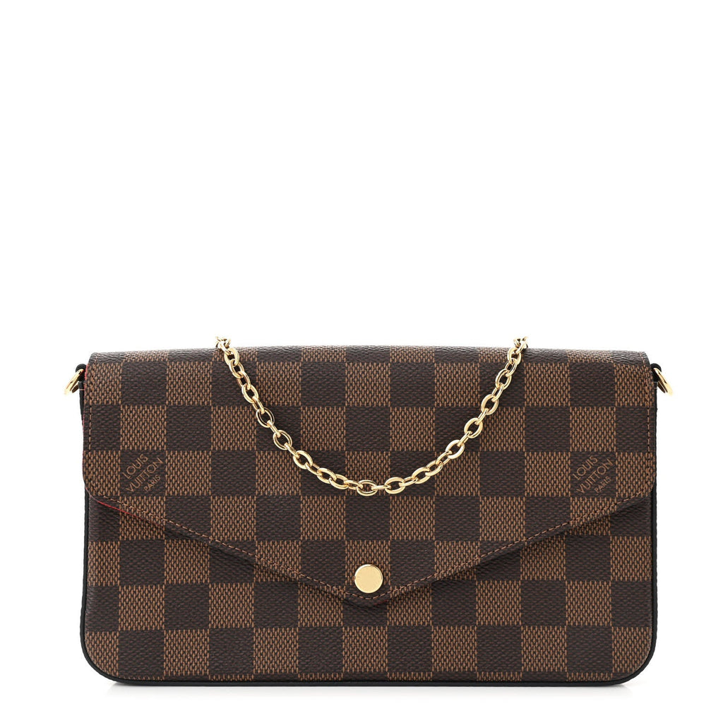 Damier Ebene Pochette Felicie Chain Wallet