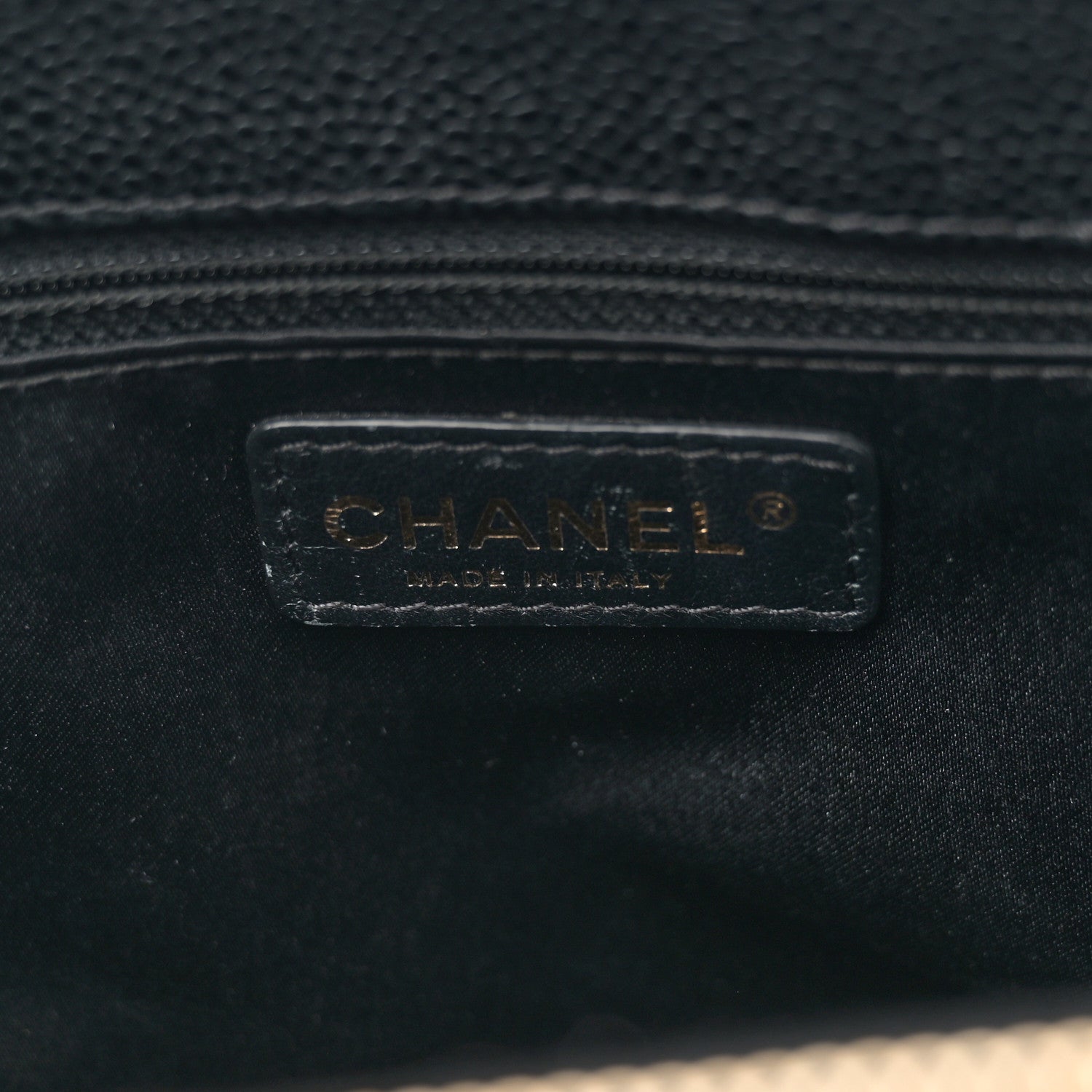 Caviar Quilted Grand Shopping Tote GST Black