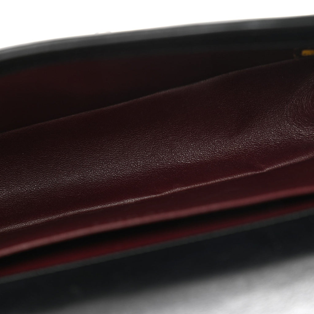 Calfskin Embossed Medium Paris Salzburg Boy Flap Black