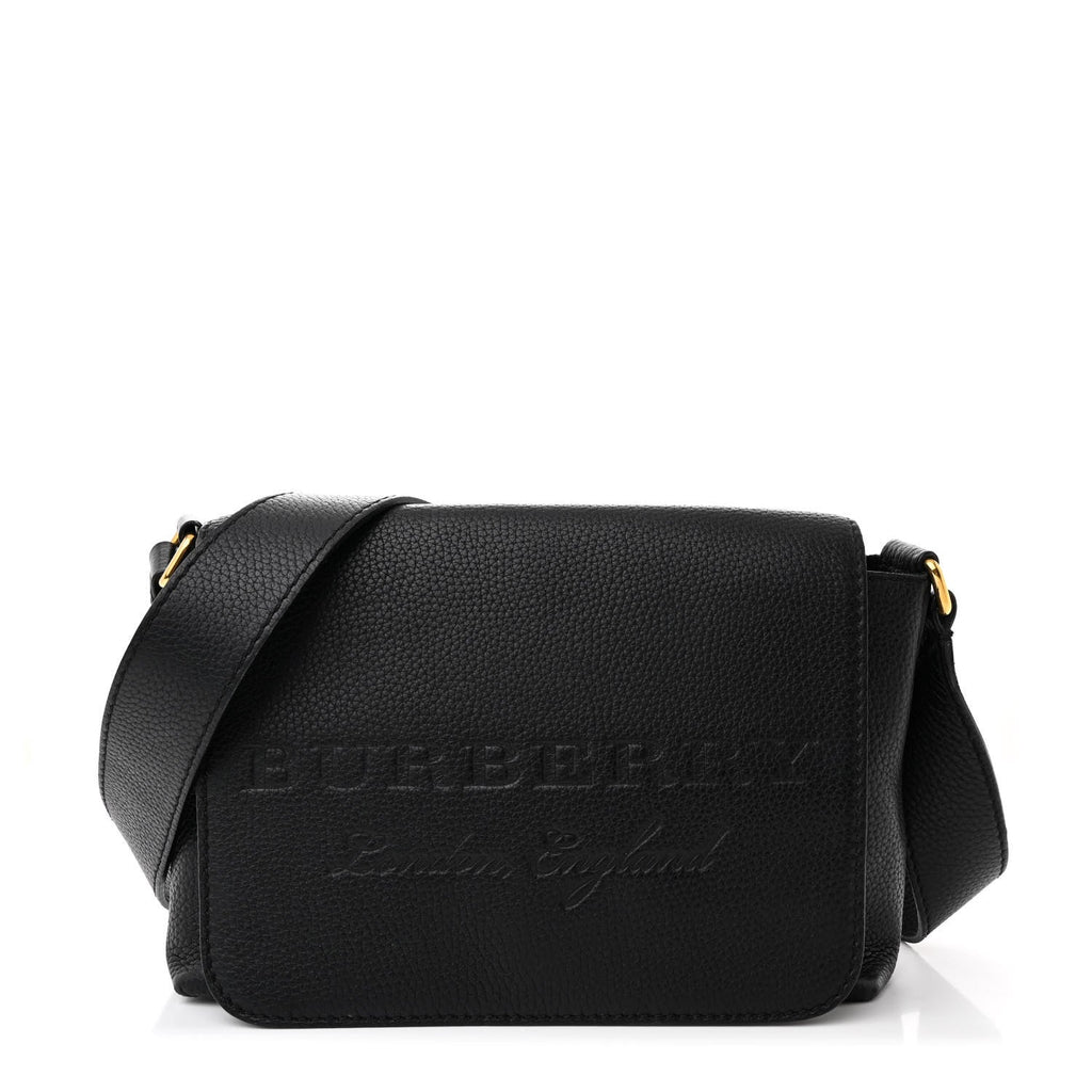 Signature Grain Medium Burleigh Crossbody Bag Black