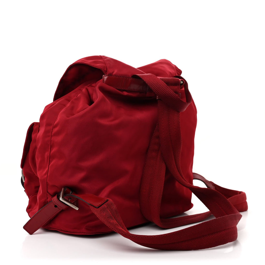 Tessuto Nylon Vela Medium Backpack Cerise