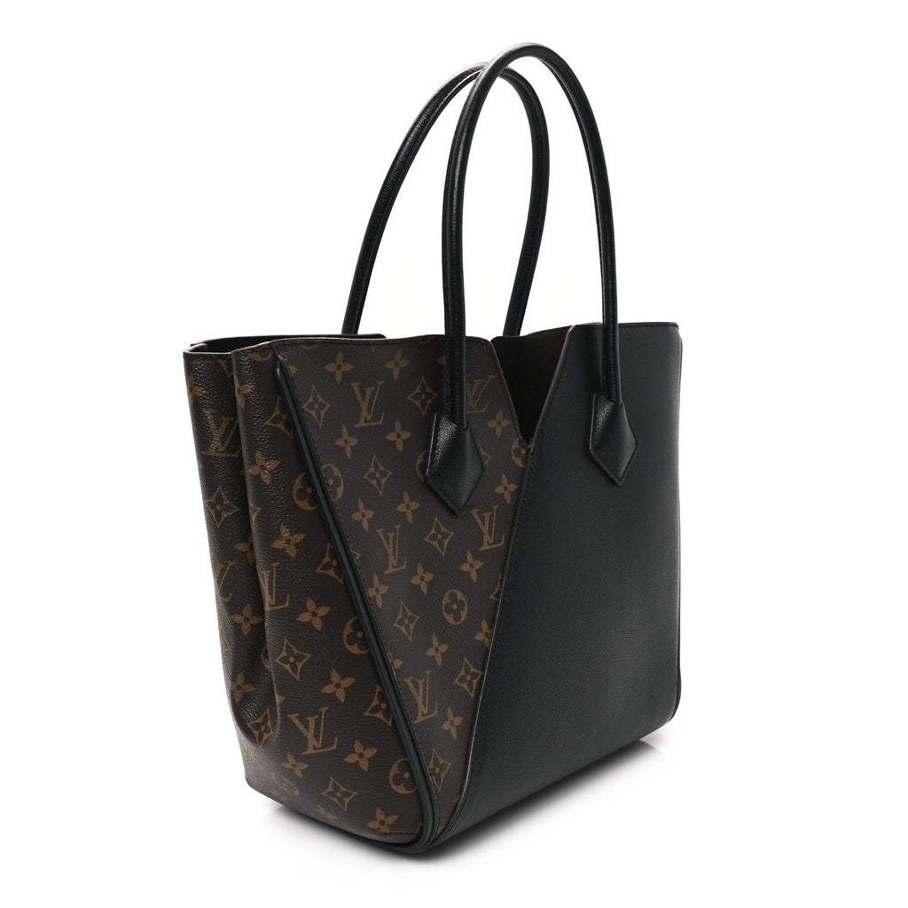 Calfskin Monogram Kimono Tote Black