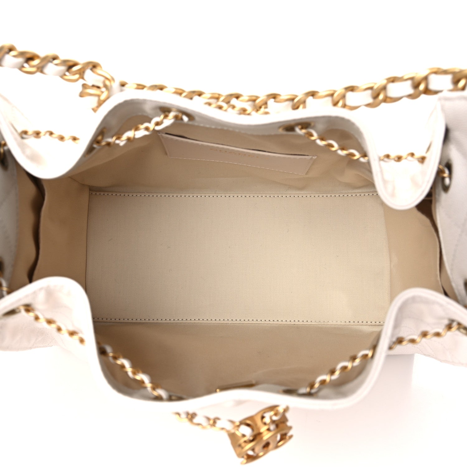 Caviar Quilted Small Chanel 25 Handbag White