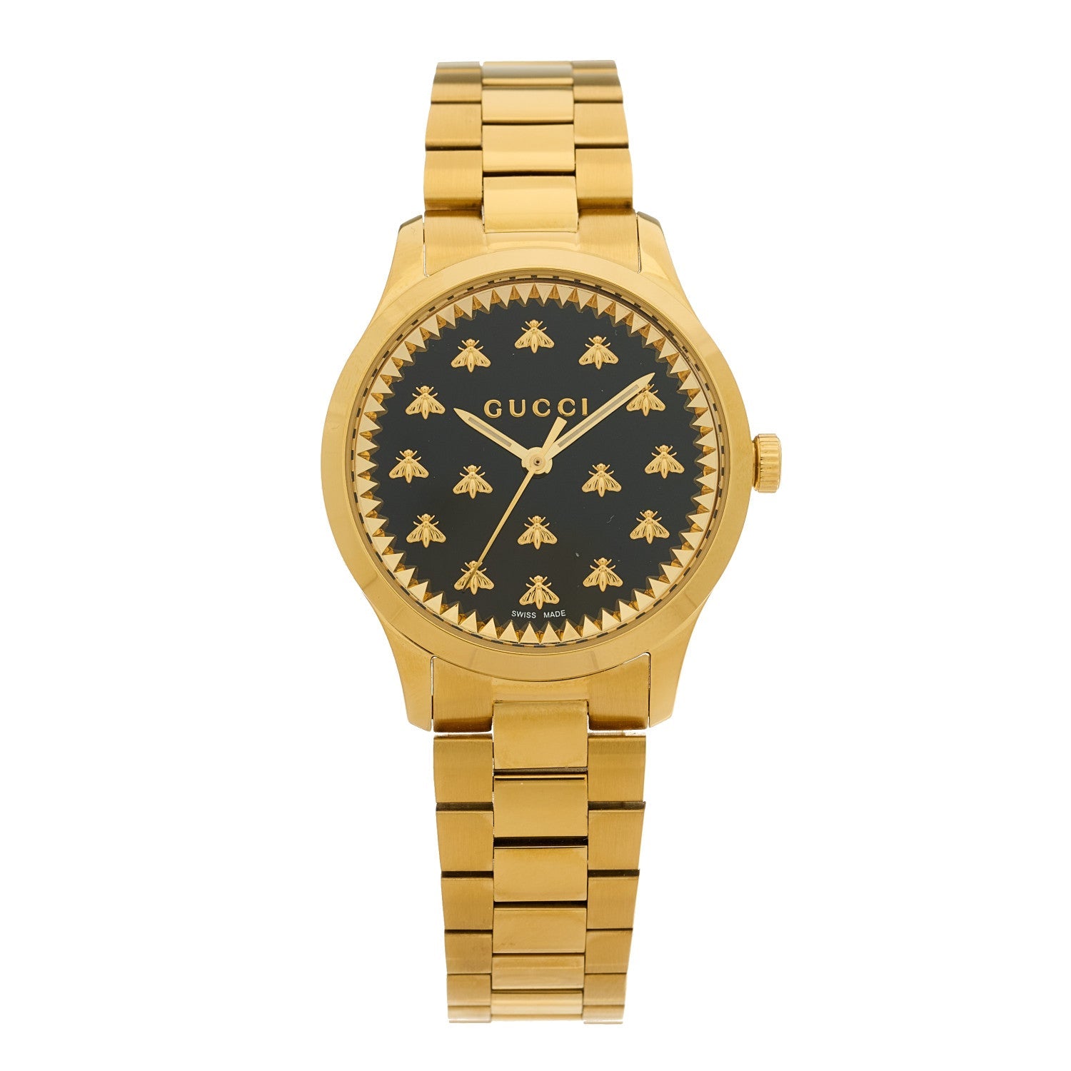 Stainless Steel 32mm G-Timeless Bee Quartz Watch Black