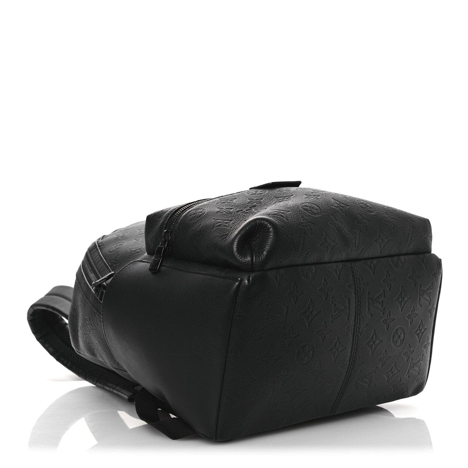 Calfskin Monogram Shadow Discovery Backpack  Black