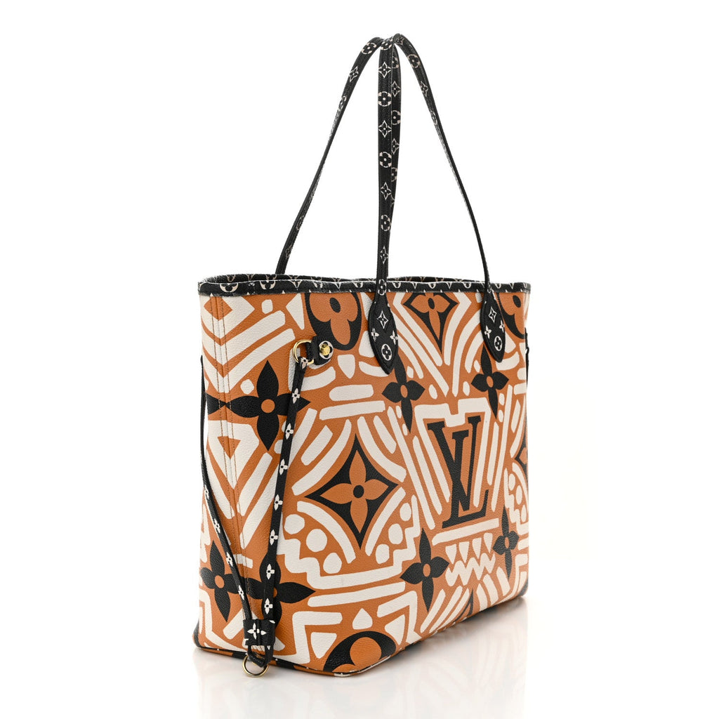 Monogram Giant Crafty Neverfull MM Creme Caramel