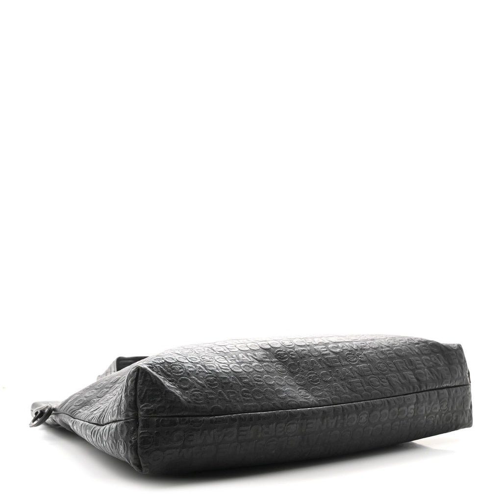 Calfskin Unlimited Drawstring Tote Black