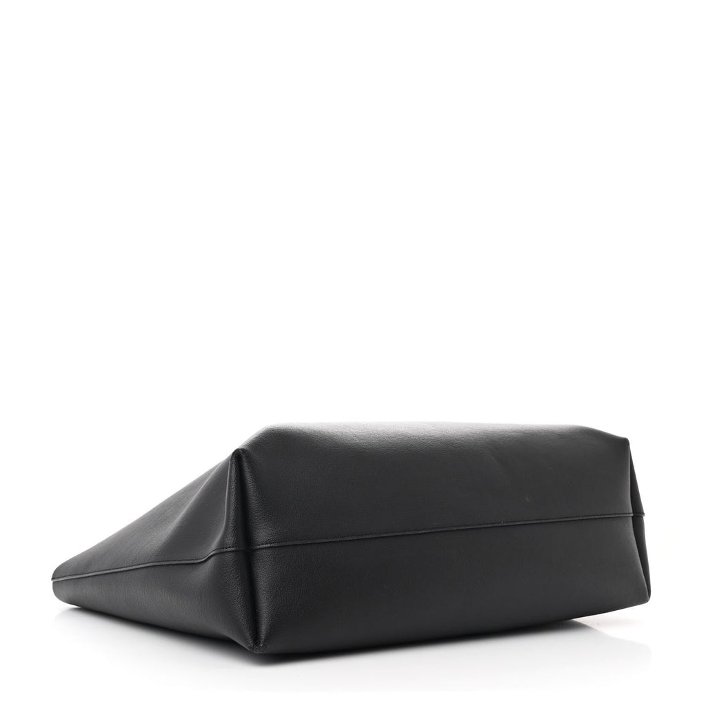 Calfskin Large Shopping Tote Black