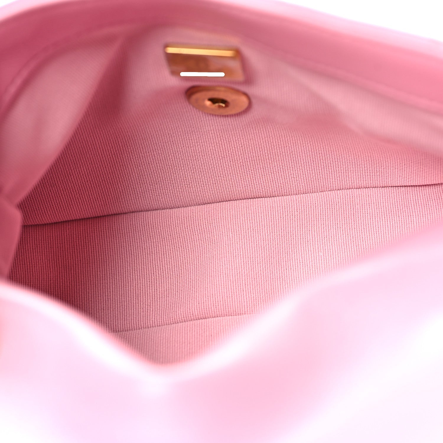 Lambskin Quilted Mini Lacquered Chain Flap Pink
