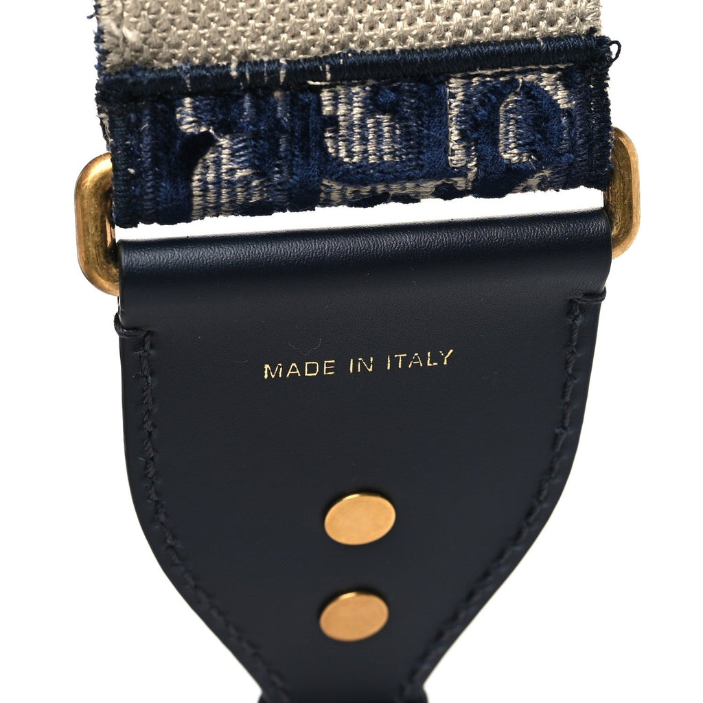 Velvet Oblique Shoulder Strap Blue
