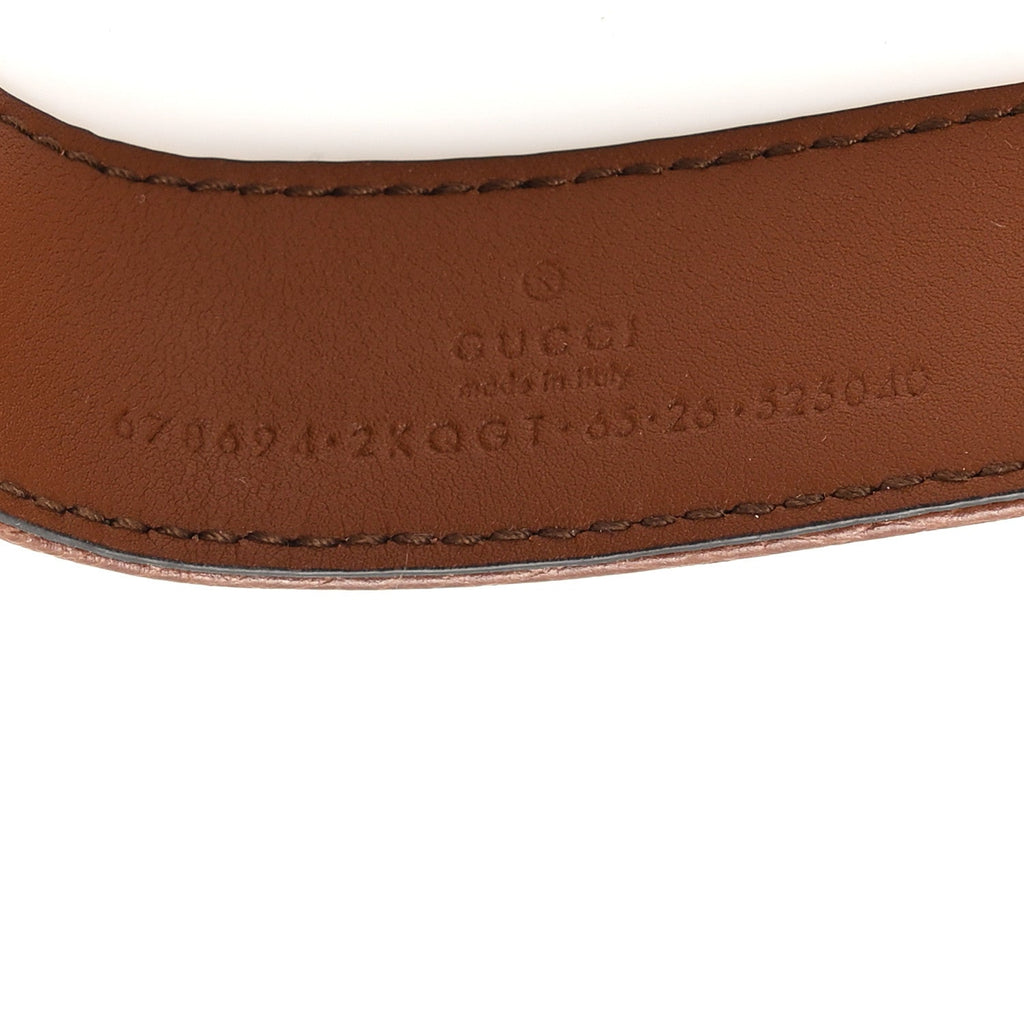 New Denim GG Monogram Dollar Calfskin Belt 65 26 Blue Tea Cuir Epilog