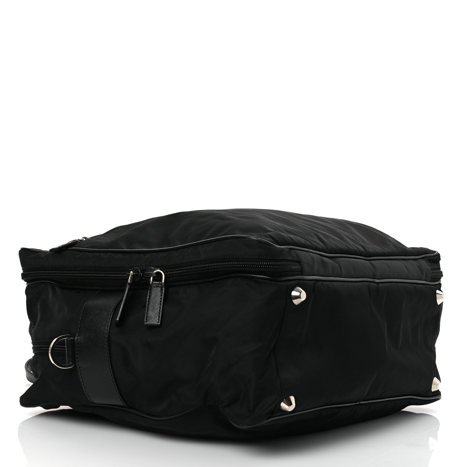 Tessuto Nylon Saffiano Briefcase Black