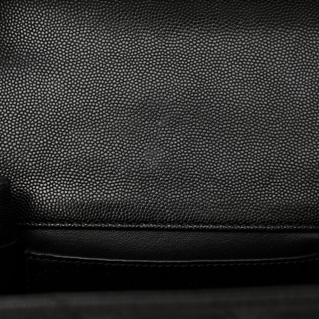 Caviar Quilted Coco First Flap Black