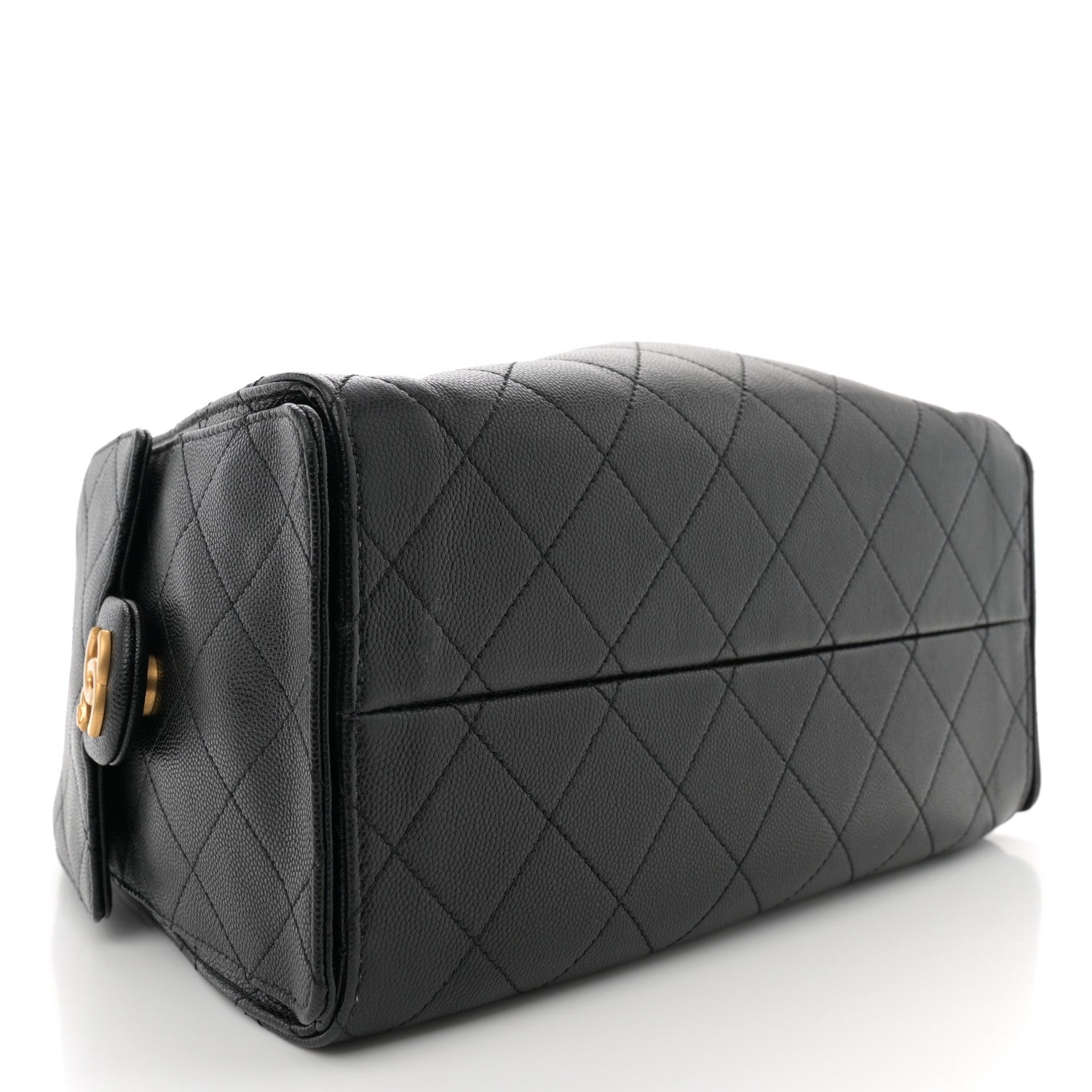 Caviar Quilted Small Chanel 25 Handbag Black