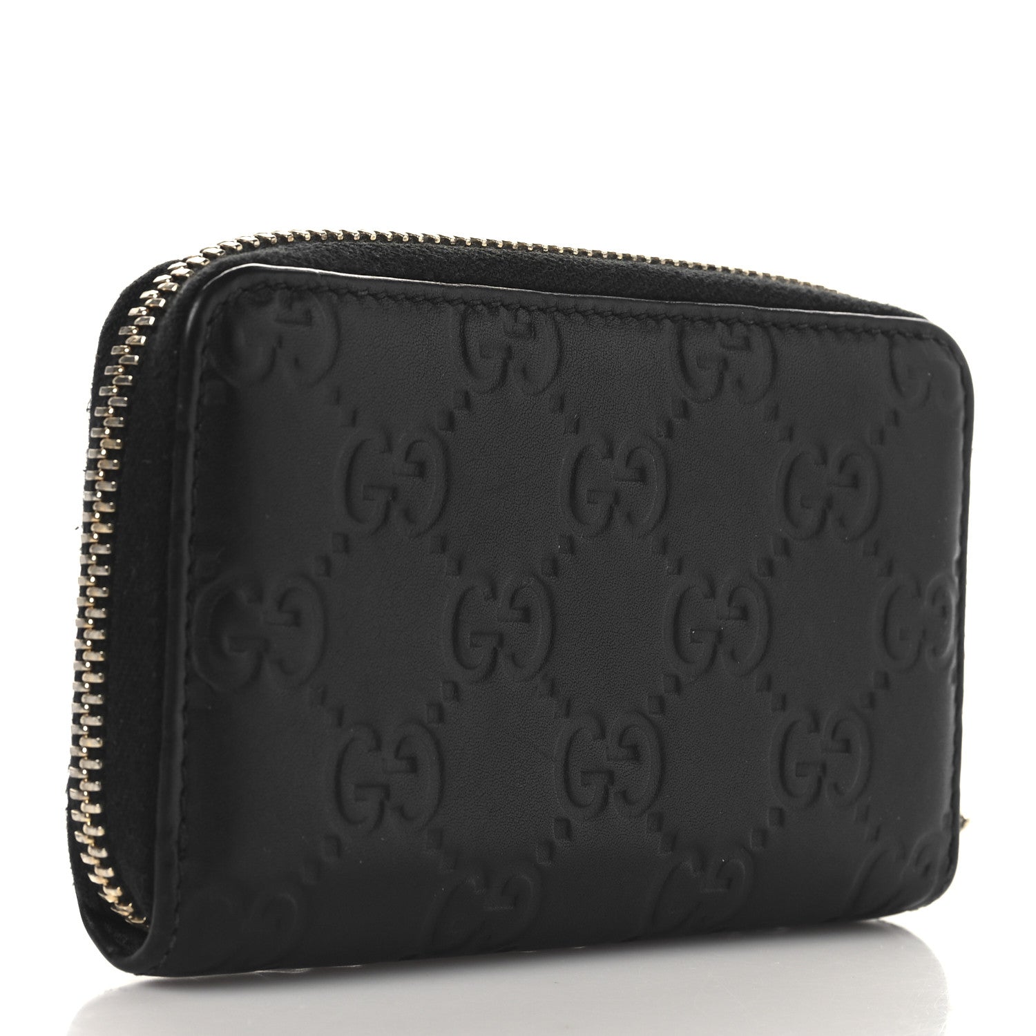 Guccissima Zip Around  Case Black
