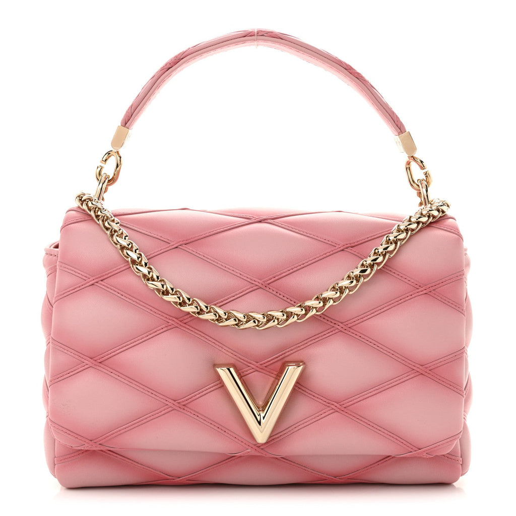 Lambskin Malletage Top Handle GO-14 MM Raspberry