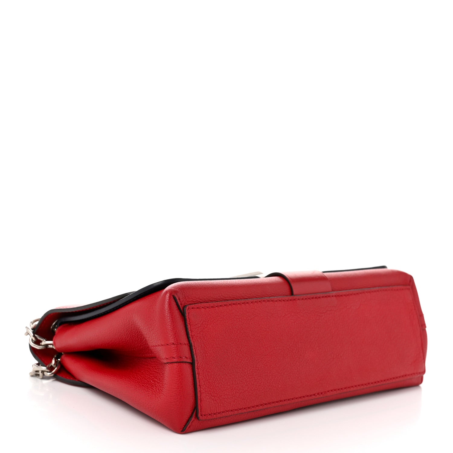 Monogram Cuir Plume Ecume Very Chain Bag Rouge Rubis