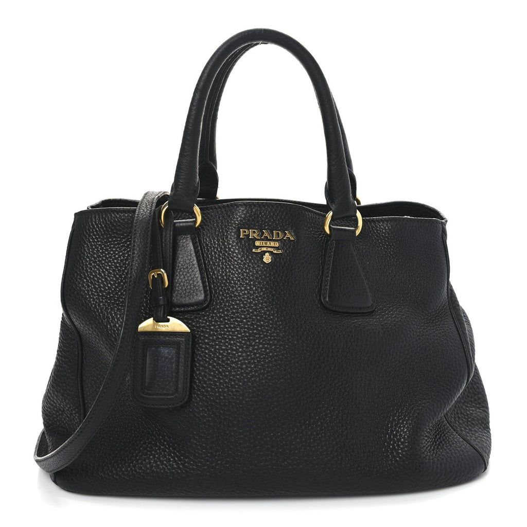 Vitello Daino Tote Black